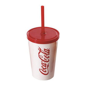 Copo plástico com canudo UP10F 055TC